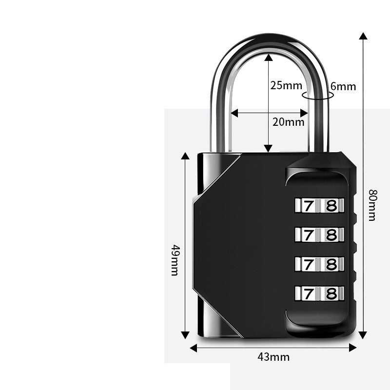 Gym 4 Large Mechanical Combination Lock Toolbox Anti-theft