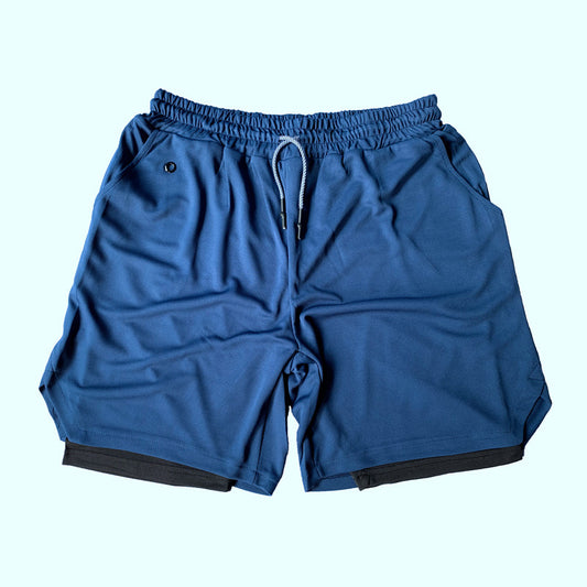 Men's Running Shorts 2 In 1 Mesh Quick Dry