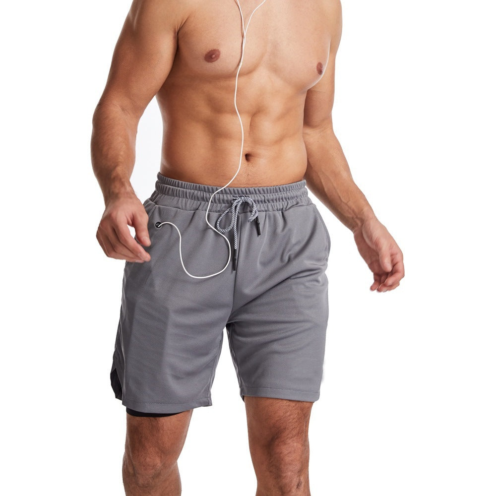 Men's Running Shorts 2 In 1 Mesh Quick Dry